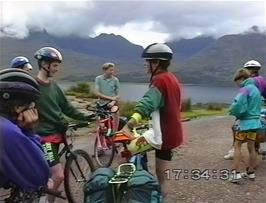 The group rests within sight of Torridon